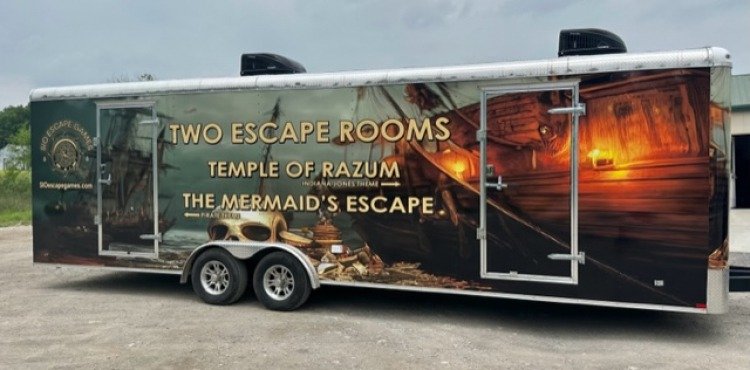 Double Escape Room Mobile Trailer