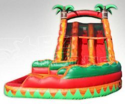 18ft Tropical Fiesta Breeze Curvy Water Slide