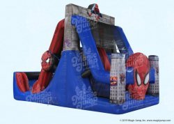 17ft Spider Man Dual Water Slide